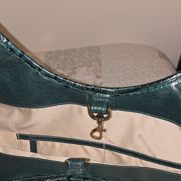 BRAHMIN IONA LEATHER TOTE in GREEN JUPITER. NWT EXCLUSIVE - Picture 13 of 15